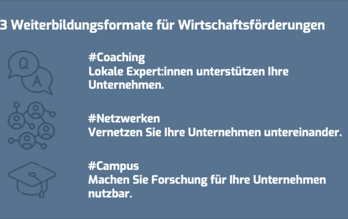 Weiterbildungsformate: Drei Tipps für Wirtschaftsförderungen